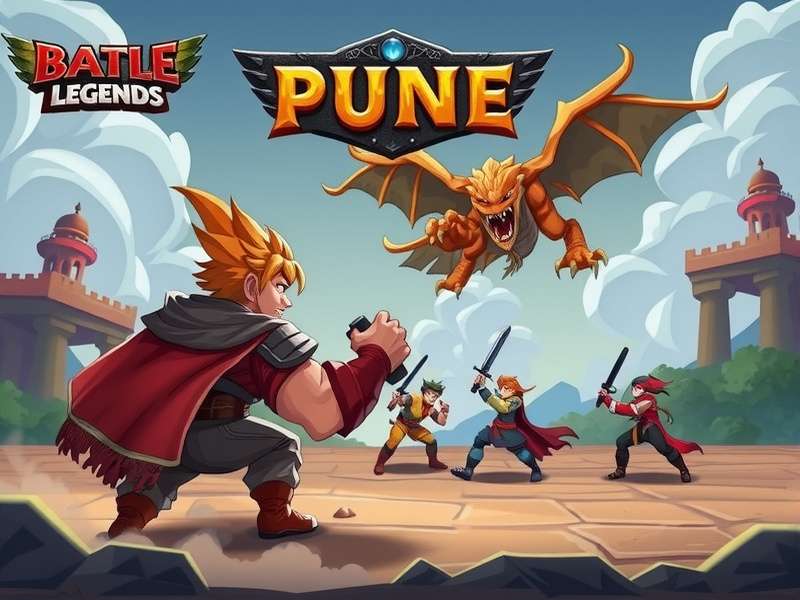 Pune Battle Legend multiplayer battle showing 5 players fighting together